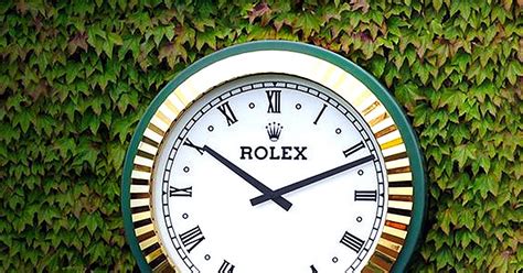 nnis players sponsored by rolex|wimbledon Rolex clock.